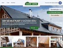Tablet Screenshot of cedar-home.cz
